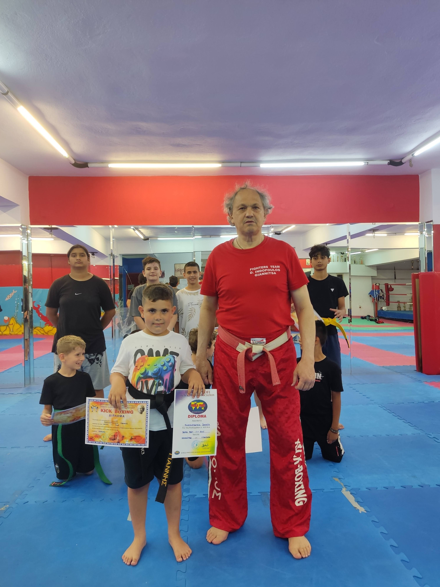 Αθλητικός Σύλλογος Μακεδονίας ¨Μ.Αλέξανδρος¨ Γιαννιτσών - Άριστοι οι αθλητές στις εξετάσεις του kick boxing