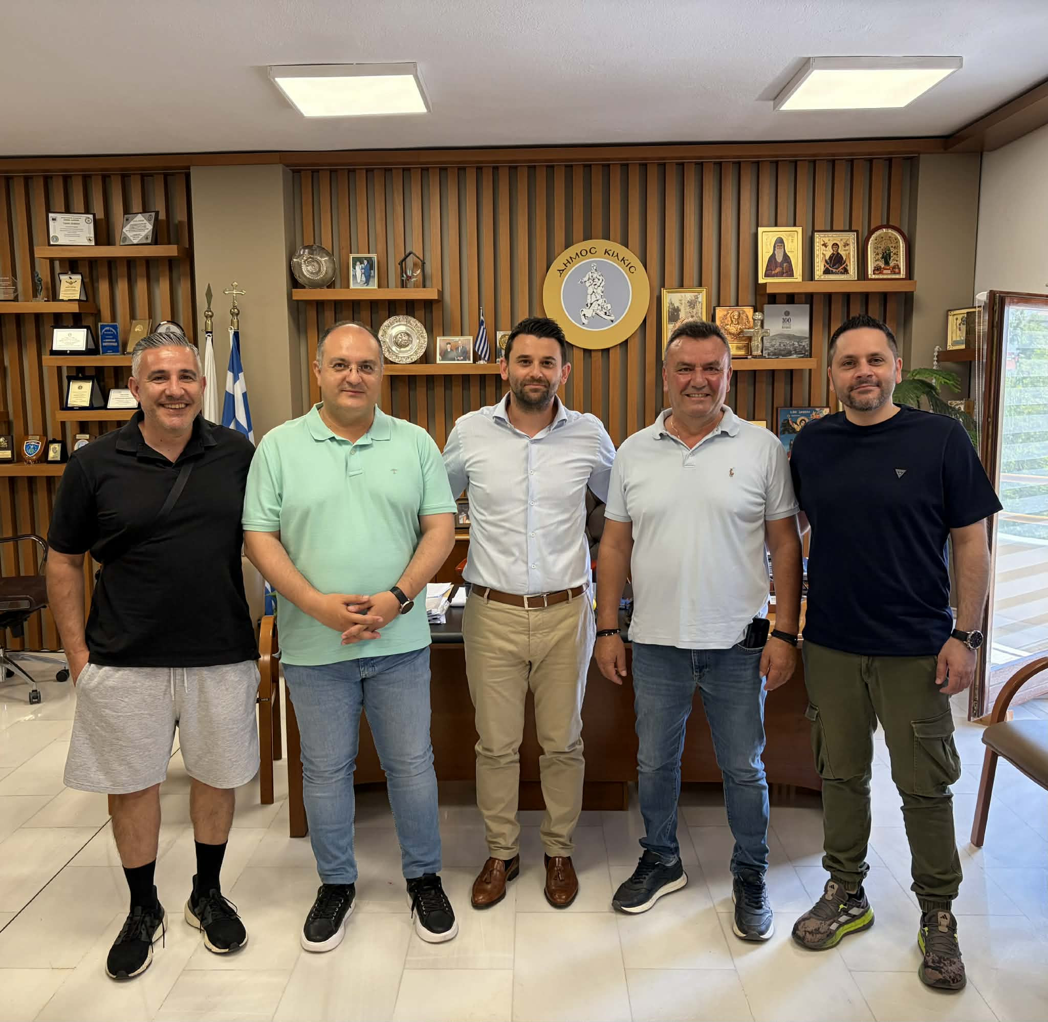 Συνάντηση Δημάρχου Κιλκίς με την τροπαιοφόρο ομάδα χάντμπολ των Ποντίων Κιλκίς