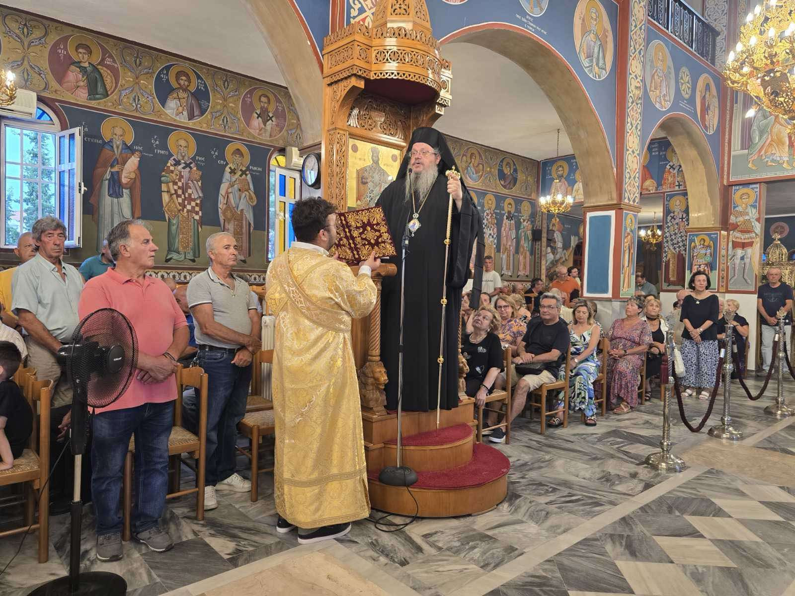 Με λαμπρότητα εορτάστηκε η μνήμη της Αγίας Μεγαλομάρτυρος Μαρίνας στους Νέους Πόρους Πιερίας