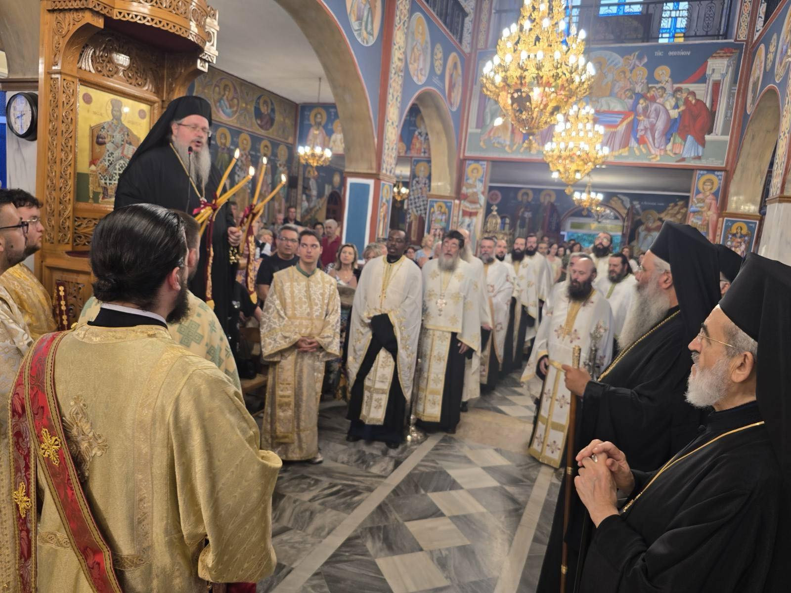 Με λαμπρότητα εορτάστηκε η μνήμη της Αγίας Μεγαλομάρτυρος Μαρίνας στους Νέους Πόρους Πιερίας