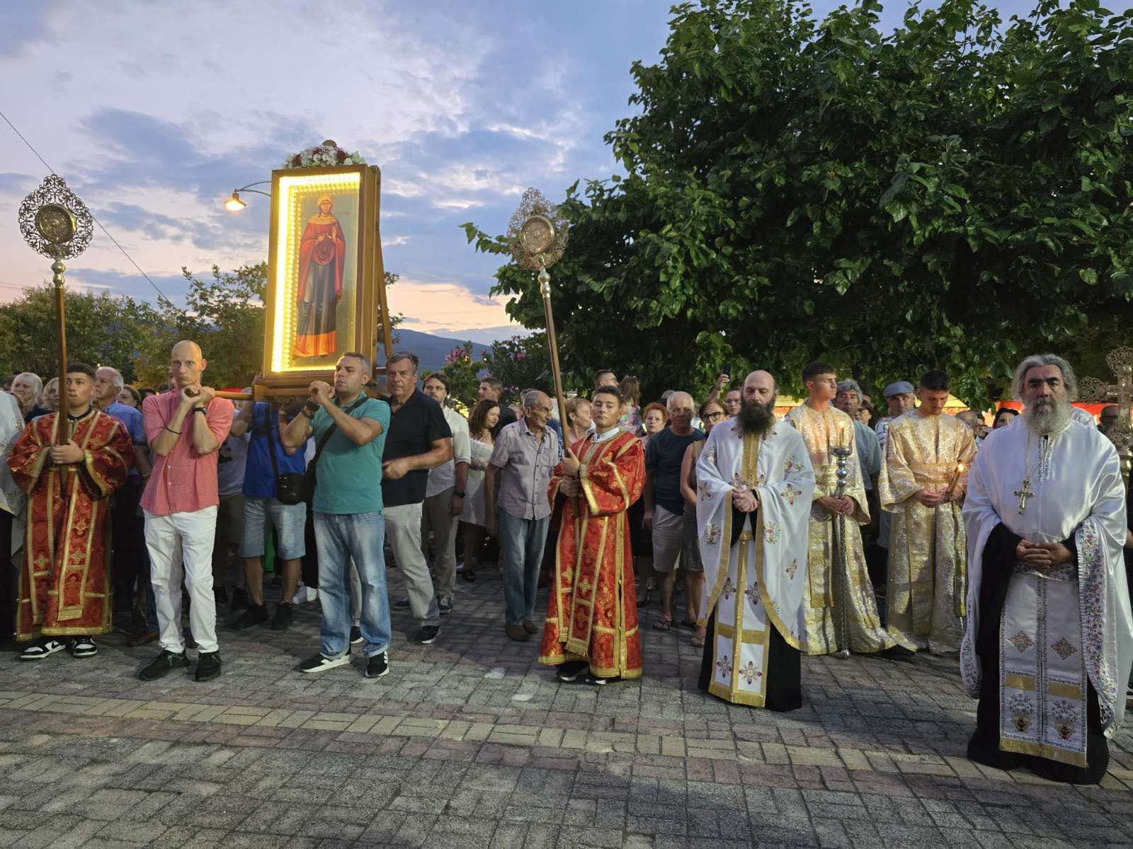 Με λαμπρότητα εορτάστηκε η μνήμη της Αγίας Μεγαλομάρτυρος Μαρίνας στους Νέους Πόρους Πιερίας