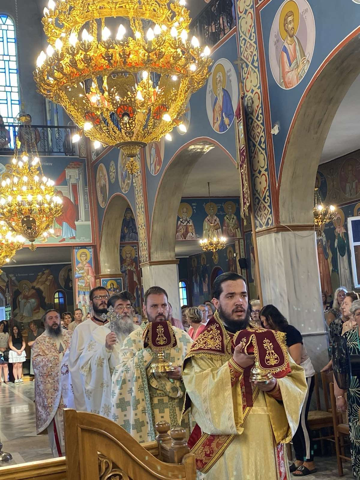 Με λαμπρότητα εορτάστηκε η μνήμη της Αγίας Μεγαλομάρτυρος Μαρίνας στους Νέους Πόρους Πιερίας