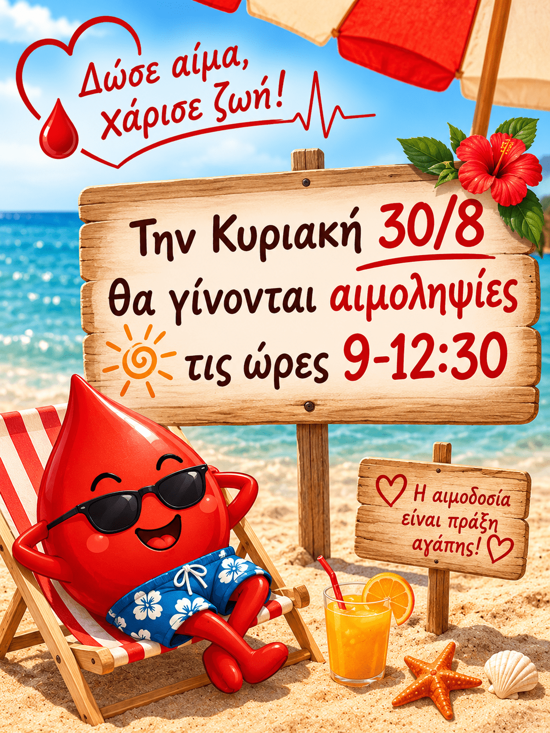 Γ.Ν. Γιαννιτσών - Νοσοκομειακή Υπηρεσία Αιμοδοσίας -«Κάλεσμα προς όλους τους εθελοντές αιμοδότες»