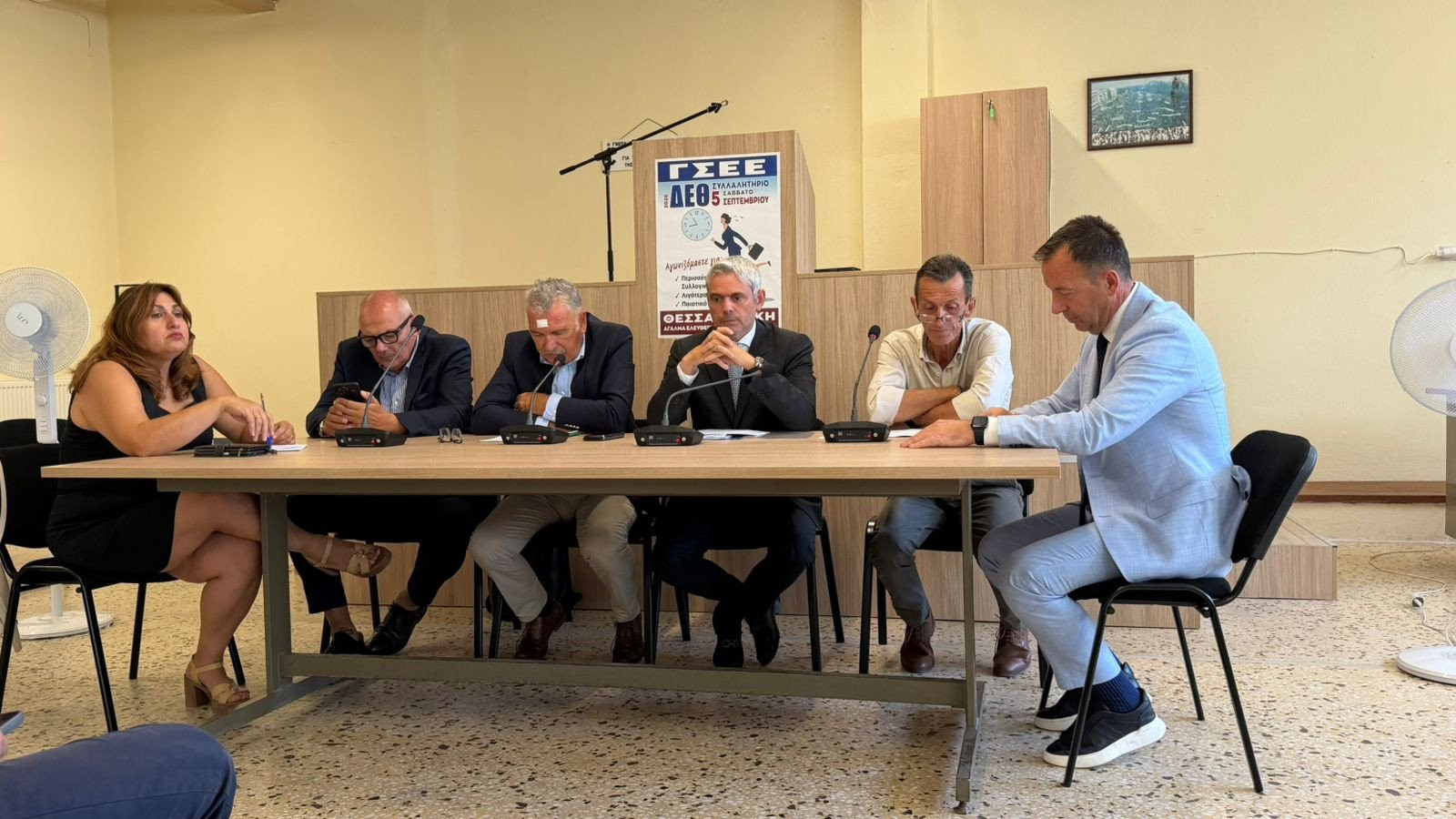 Ο Λάκης Βασιλειάδης κατά την επίσκεψη Υφυπουργού Εργασίας στην Πέλλα σε κλιμάκιο με τη ΔΕΕΠ Πέλλας: Eπαναφορά του Τμήματος της Επιθεώρησης Ασφάλειας και Υγείας στην εργασία με έδρα την Έδεσσα
