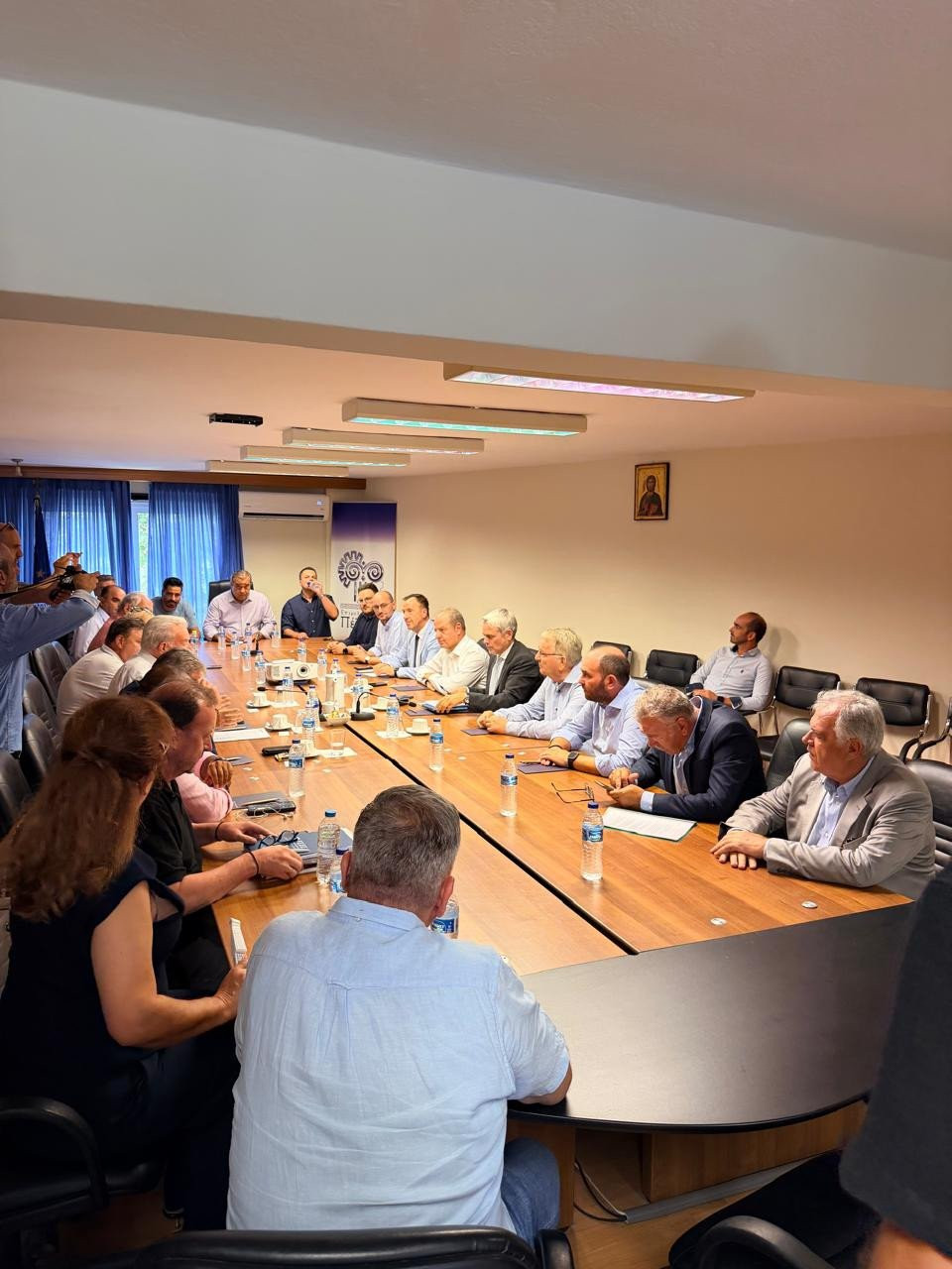 Ο Λάκης Βασιλειάδης κατά την επίσκεψη Υφυπουργού Εργασίας στην Πέλλα σε κλιμάκιο με τη ΔΕΕΠ Πέλλας: Eπαναφορά του Τμήματος της Επιθεώρησης Ασφάλειας και Υγείας στην εργασία με έδρα την Έδεσσα