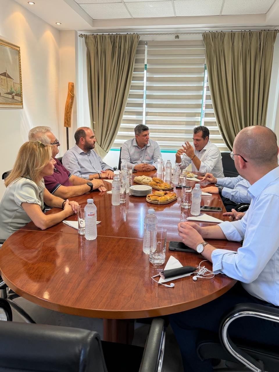 Ο Λάκης Βασιλειάδης με τον Υπουργό Μετανάστευσης & Ασύλου στην Πέλλα