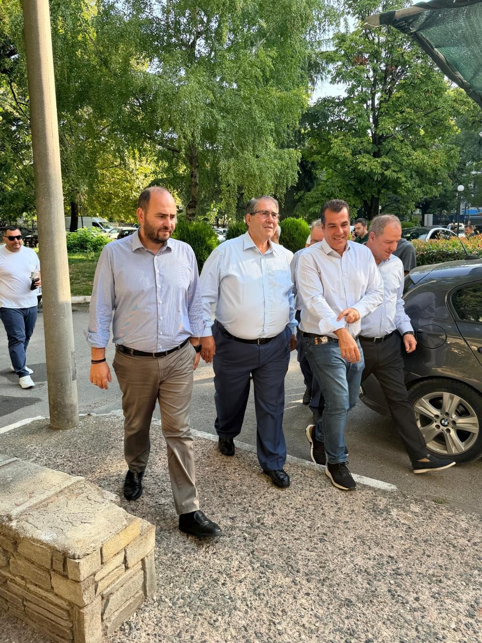 Ο Λάκης Βασιλειάδης με τον Υπουργό Μετανάστευσης & Ασύλου στην Πέλλα