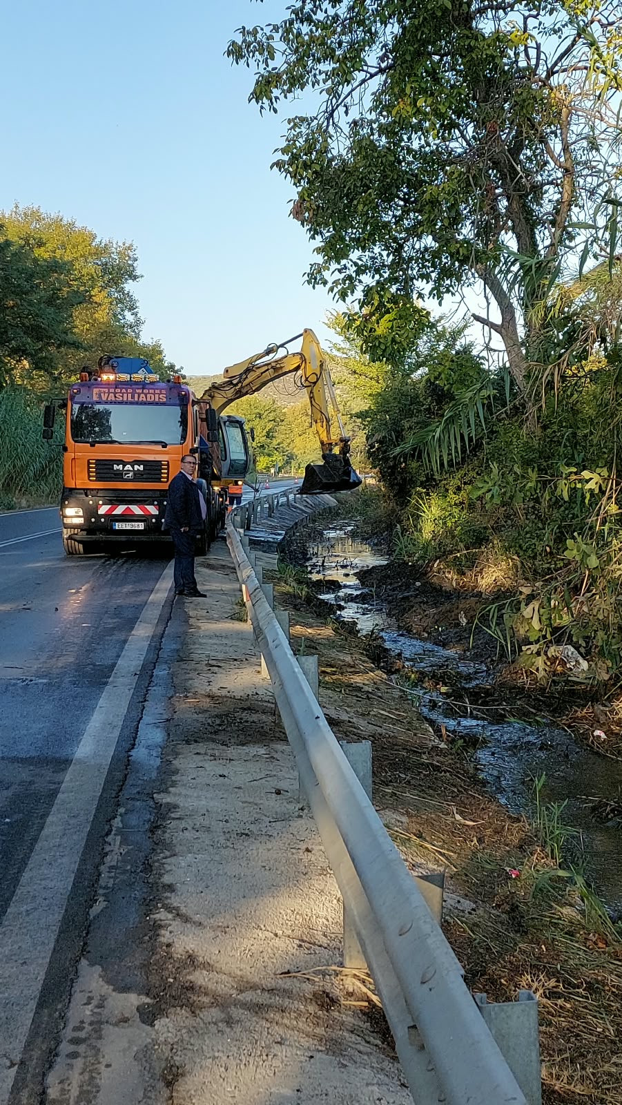 Εργασίες συντήρησης και καθαρισμοί, παραπλεύρως του οδικού δικτύου αρμοδιότητας Περιφερειακής Ενότητας Πέλλας