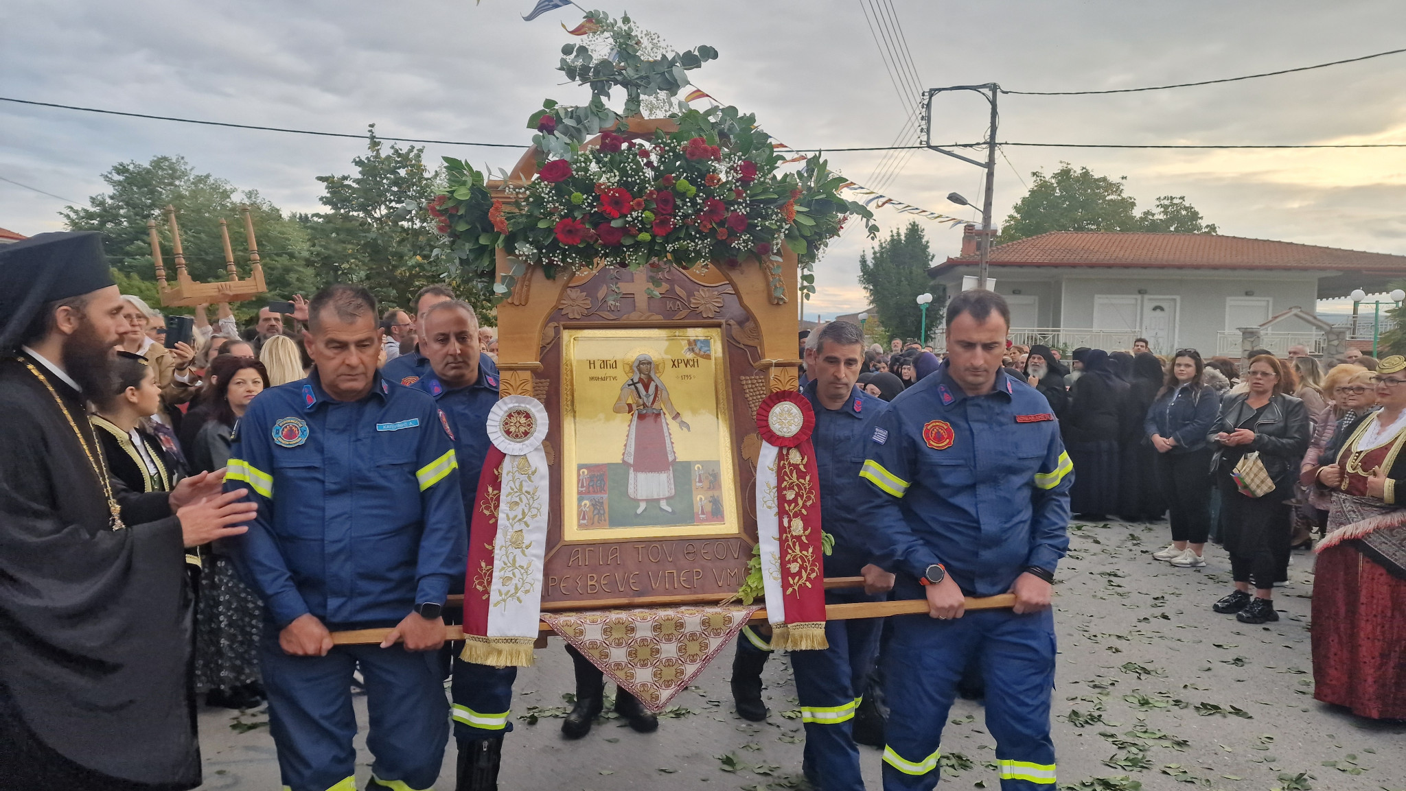 Ιστορική ημέρα με την  ανακομιδή και υποδοχή των Ιερών Λειψάνων της Αγίας Χρυσής