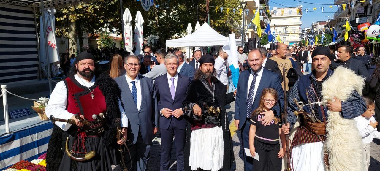 Ο Λάκης Βασιλειάδης στις εκδηλώσεις της 114ης επετείου για την Απελευθέρωση των Γιαννιτσών
