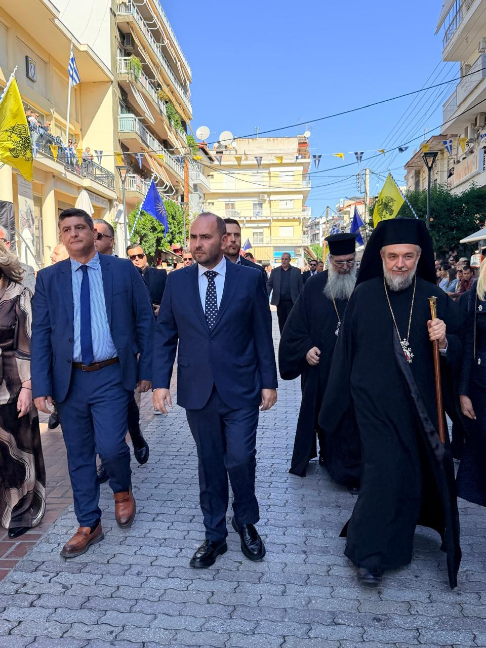 Ο Λάκης Βασιλειάδης στις εκδηλώσεις της 114ης επετείου για την Απελευθέρωση των Γιαννιτσών
