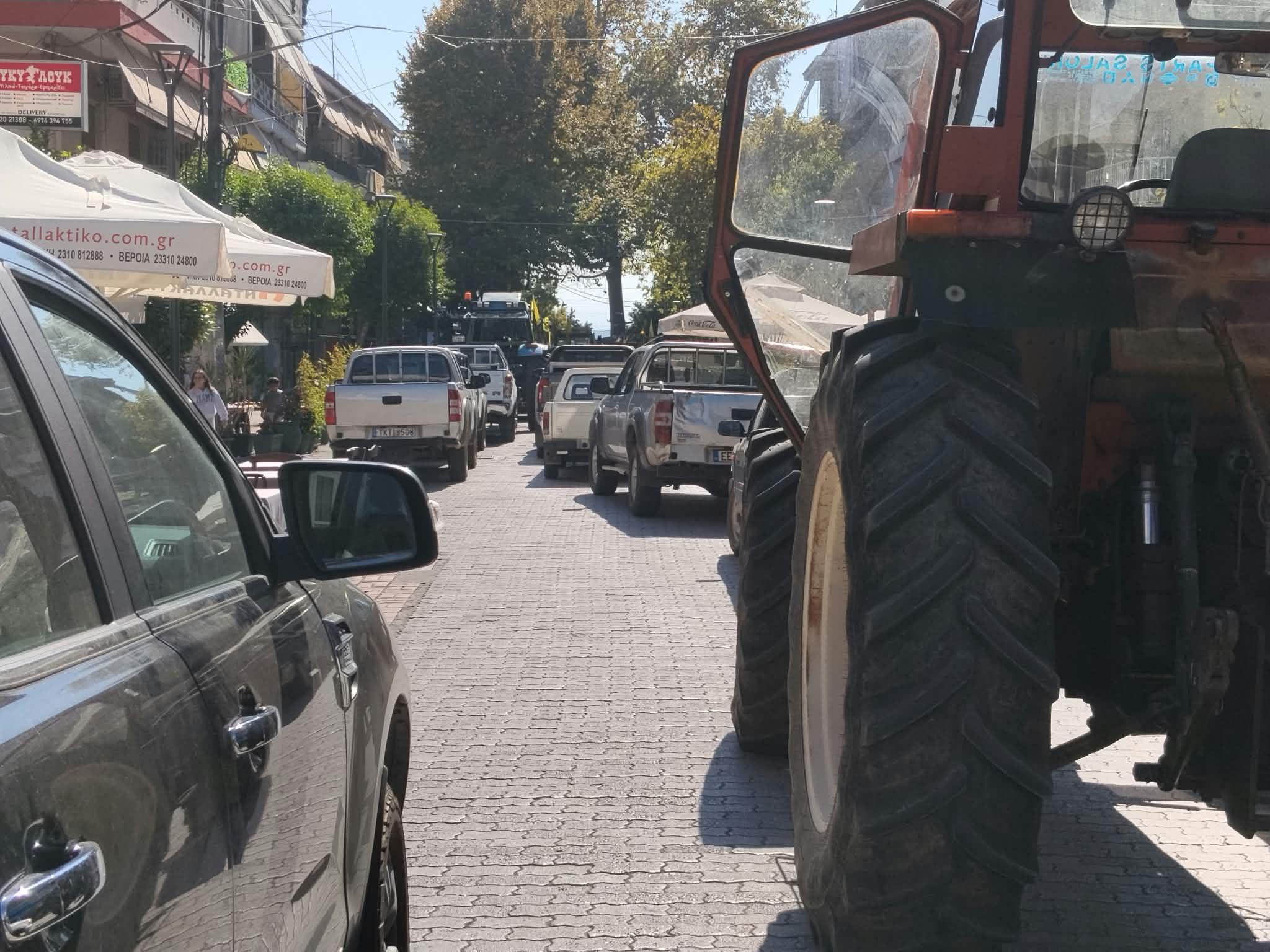 Με σύνθημα το "Αγρότη πολέμα" στον Πεζόδρομο των Γιαννιτσών οι αγρότες της Αλμωπίας