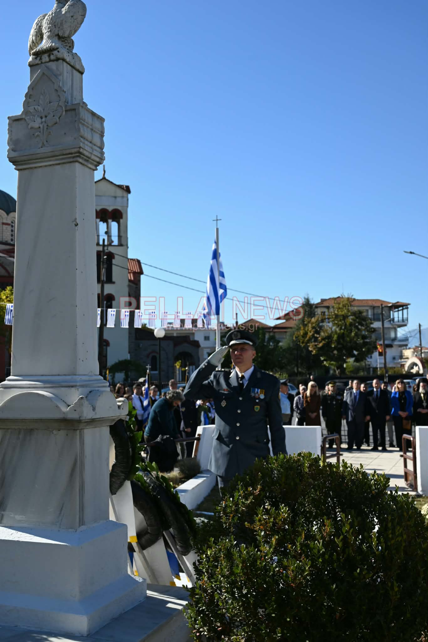 Σκύδρα: Επιμνημόσυνη δέηση και κατάθεση στεφάνων για την επέτειο της απελευθέρωσης (φωτογραφίες)