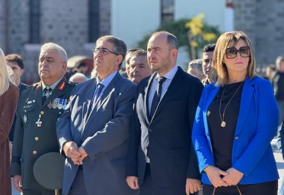 Ο Λάκης Βασιλειάδης στους εορτασμούς της απελευθέρωσης της Σκύδρας