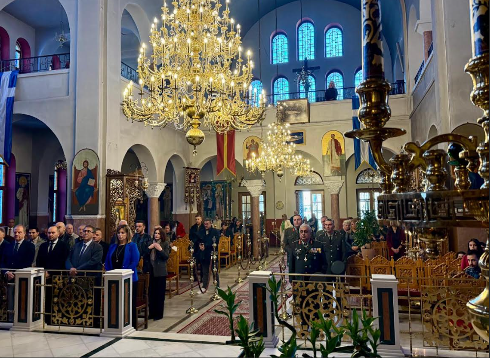 Ο Λάκης Βασιλειάδης στους εορτασμούς της απελευθέρωσης της Σκύδρας