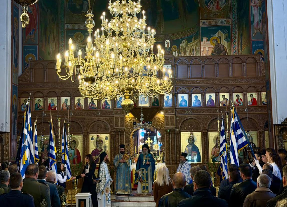 Ο Λάκης Βασιλειάδης στους εορτασμούς της απελευθέρωσης της Σκύδρας