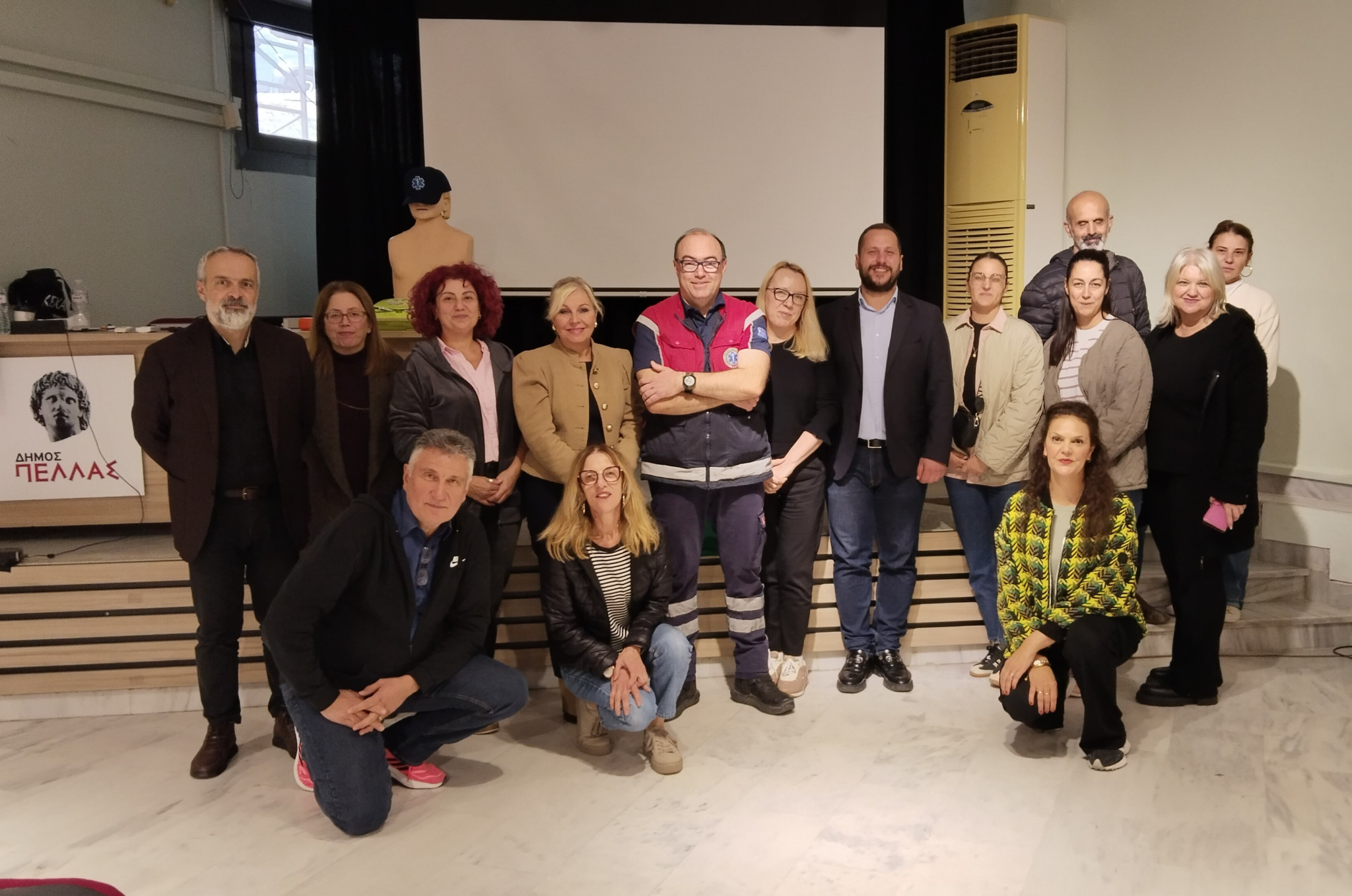Σεμινάριο Πρώτων Βοηθειών για τους υπαλλήλους του Δήμου Πέλλας από το ΚΕΠ Υγείας και το ΕΚΑΒ
