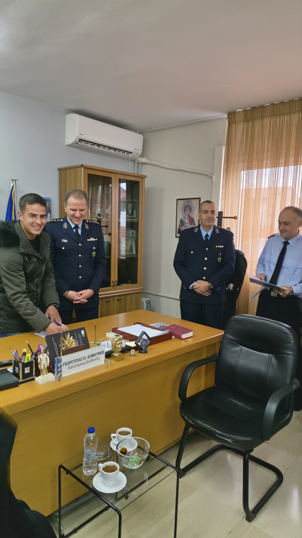 Τελετή πρόσληψης-ορκωμοσίας τριών ιδιωτών ως Ειδικοί Φρουροί