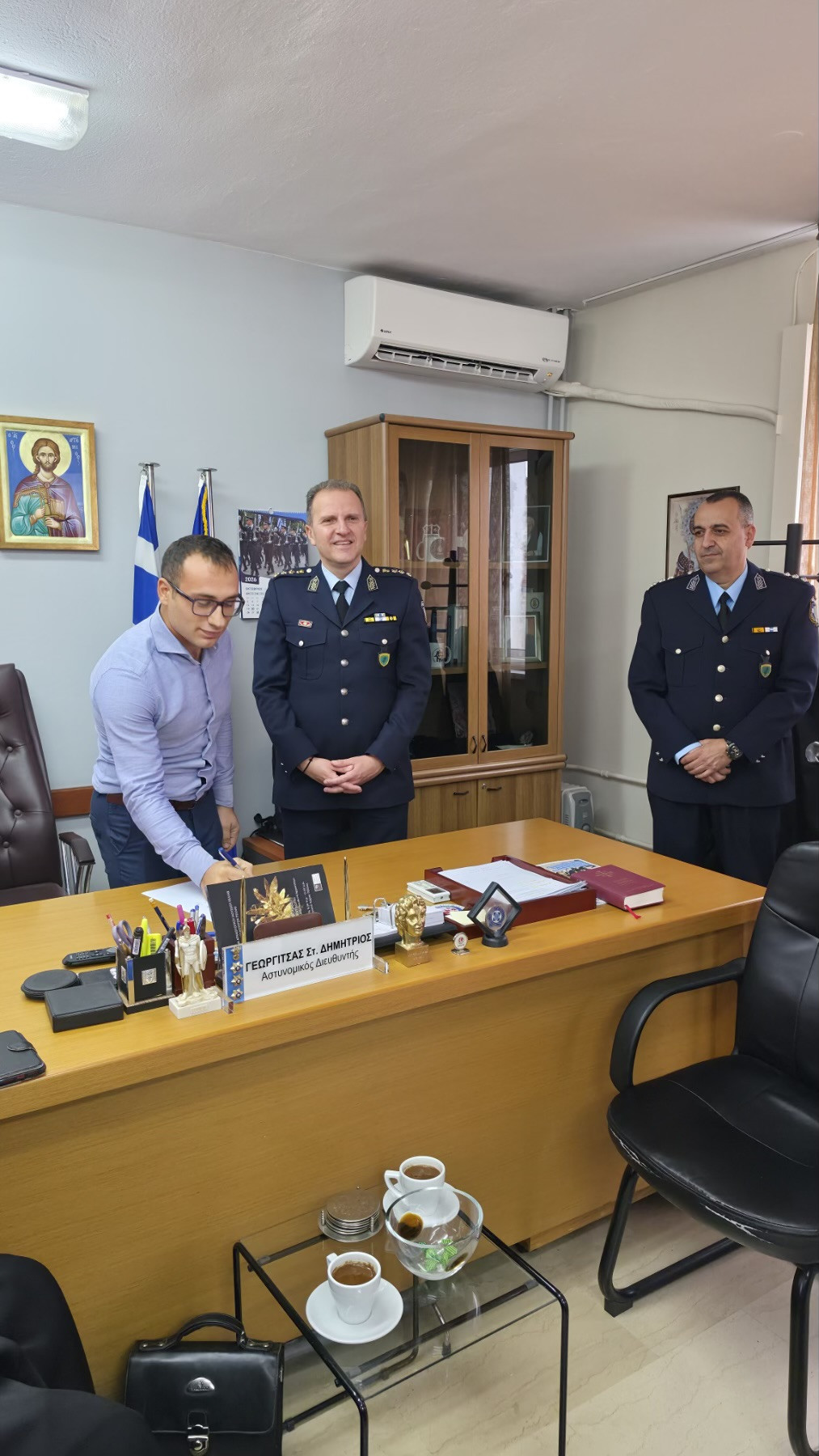 Τελετή πρόσληψης-ορκωμοσίας τριών ιδιωτών ως Ειδικοί Φρουροί