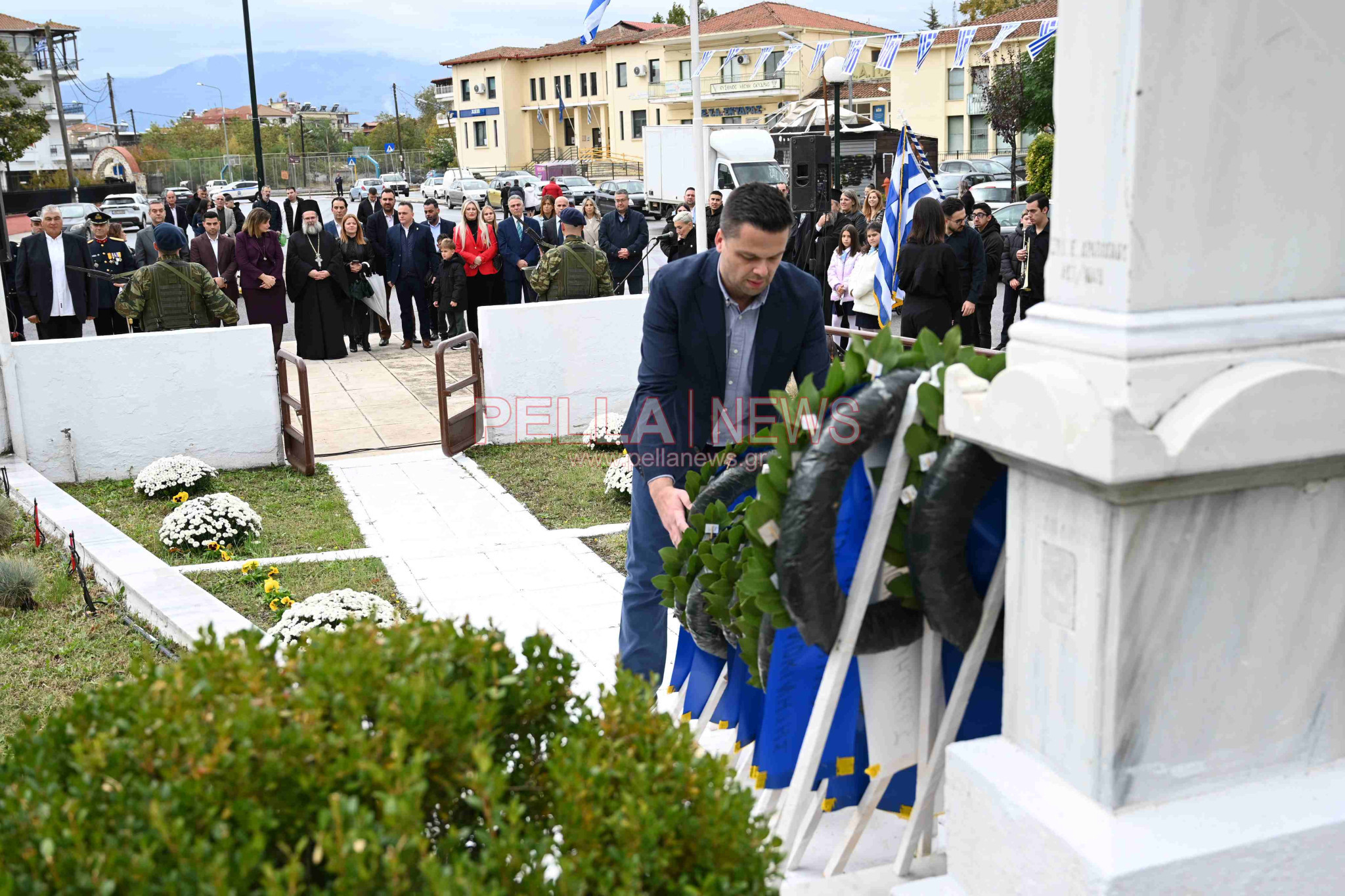 Δήμος Σκύδρας/28η Οκτωβρίου: Με σεβασμό στην ιστορία η Δοξολογία και η κατάθεση στεφάνων