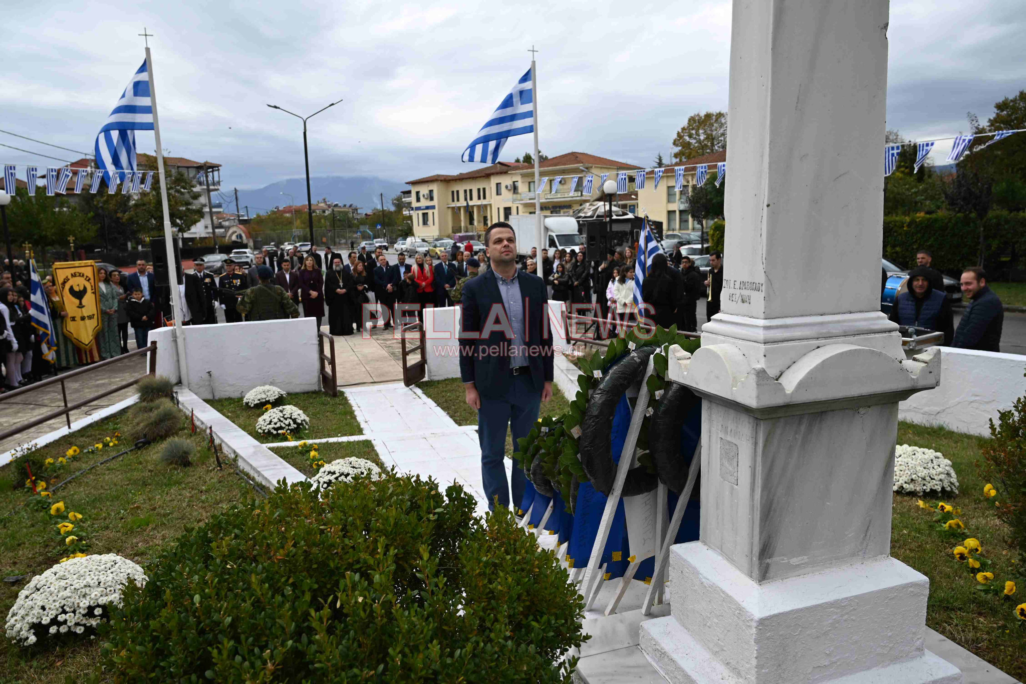 Δήμος Σκύδρας/28η Οκτωβρίου: Με σεβασμό στην ιστορία η Δοξολογία και η κατάθεση στεφάνων
