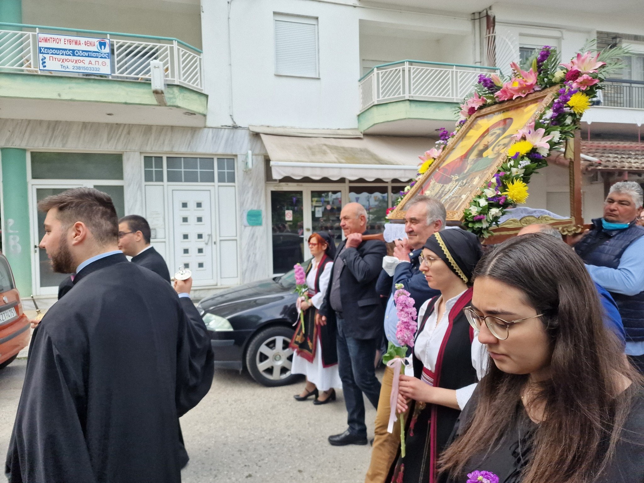 Η Σκύδρα ευχαρίστησε την Υπεραγία Θεοτόκο-Λιτανεία της Παναγίας του Καζάν στους δρόμους της πόλης