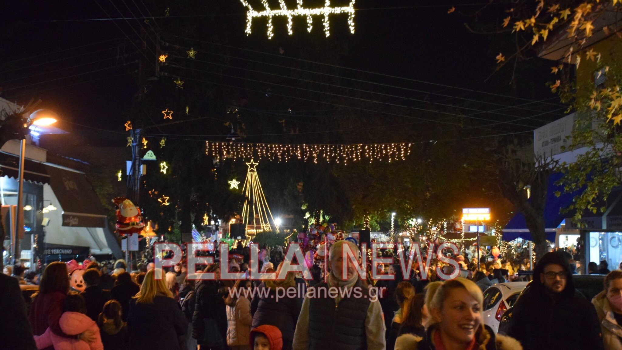 Με λαμπρότητα το άναμμα του Δέντρου στα Γιαννιτσά (φώτος)