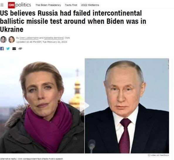 CNN: Η Ρωσία πήγε να δοκιμάσει πύραυλο Satan II ενώ ο Μπάιντεν ήταν στο Κίεβο