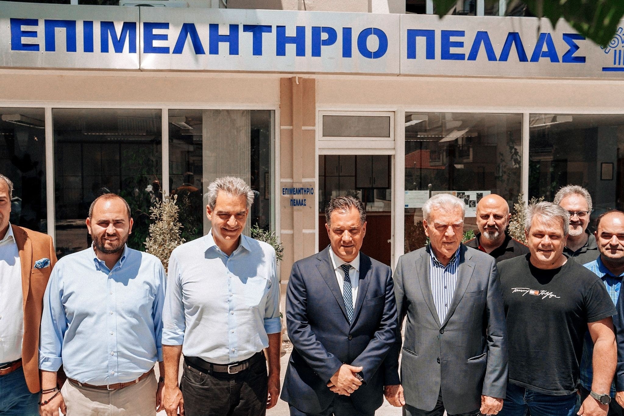 Με το κλιμάκιο της ΝΔ στην Πέλλα ο Λάκης Βασιλειάδης