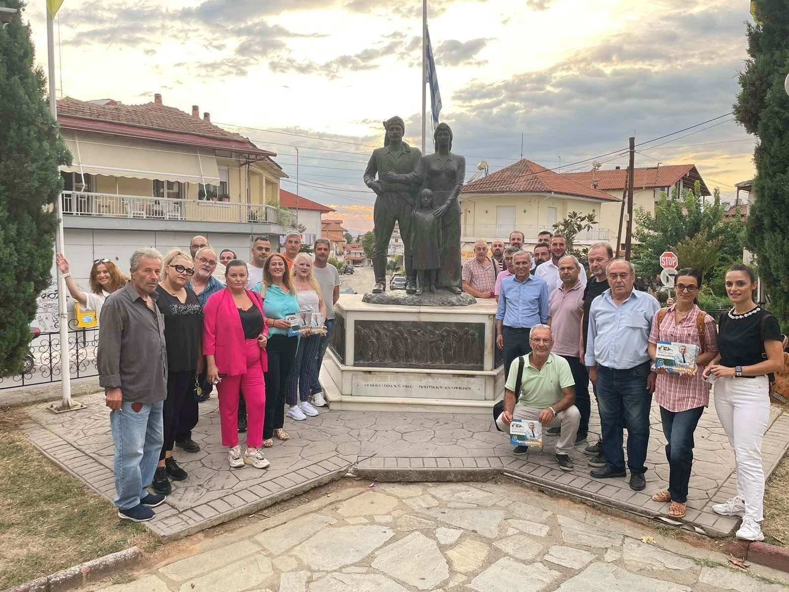 Την περιοχή της Μητροπόλεως και της Νέας Τραπεζούντας στα Γιαννιτσά επισκέφτηκε ο  Στάθης Καστερίδης