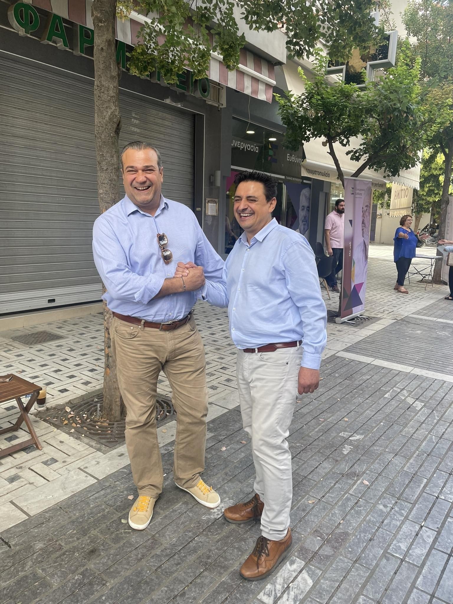 Στην αγορά της Έδεσσας ο Γιάννης Τσεπκεντζής