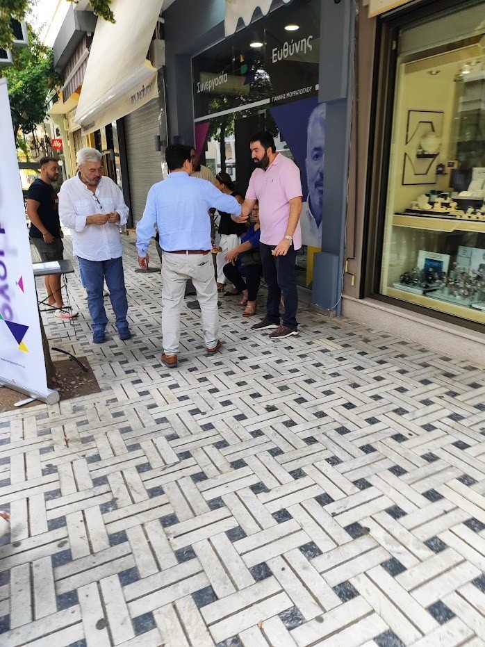Στην αγορά της Έδεσσας ο Γιάννης Τσεπκεντζής