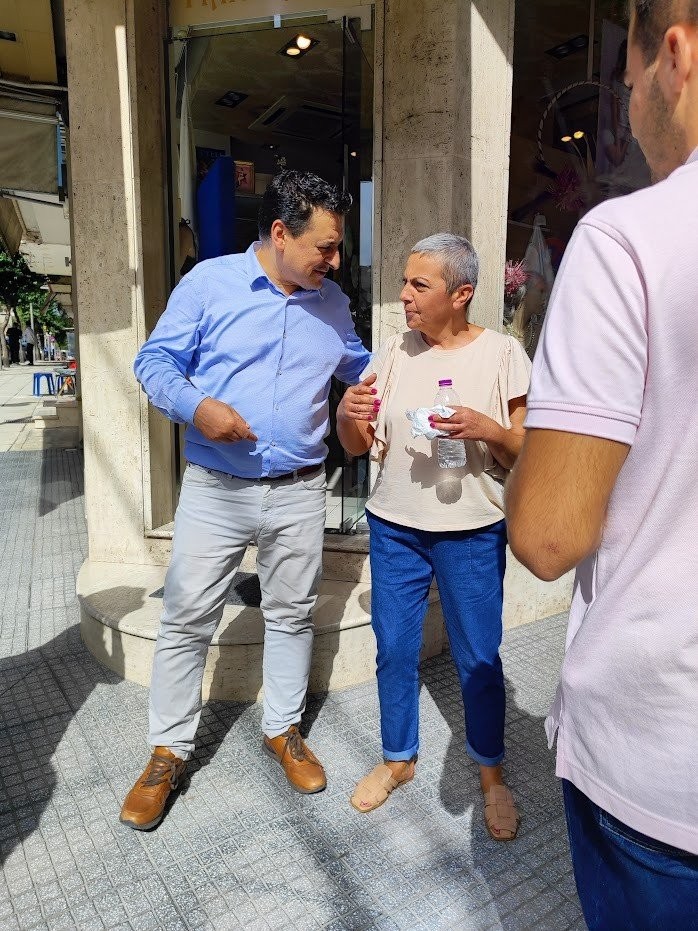 Στην αγορά της Έδεσσας ο Γιάννης Τσεπκεντζής