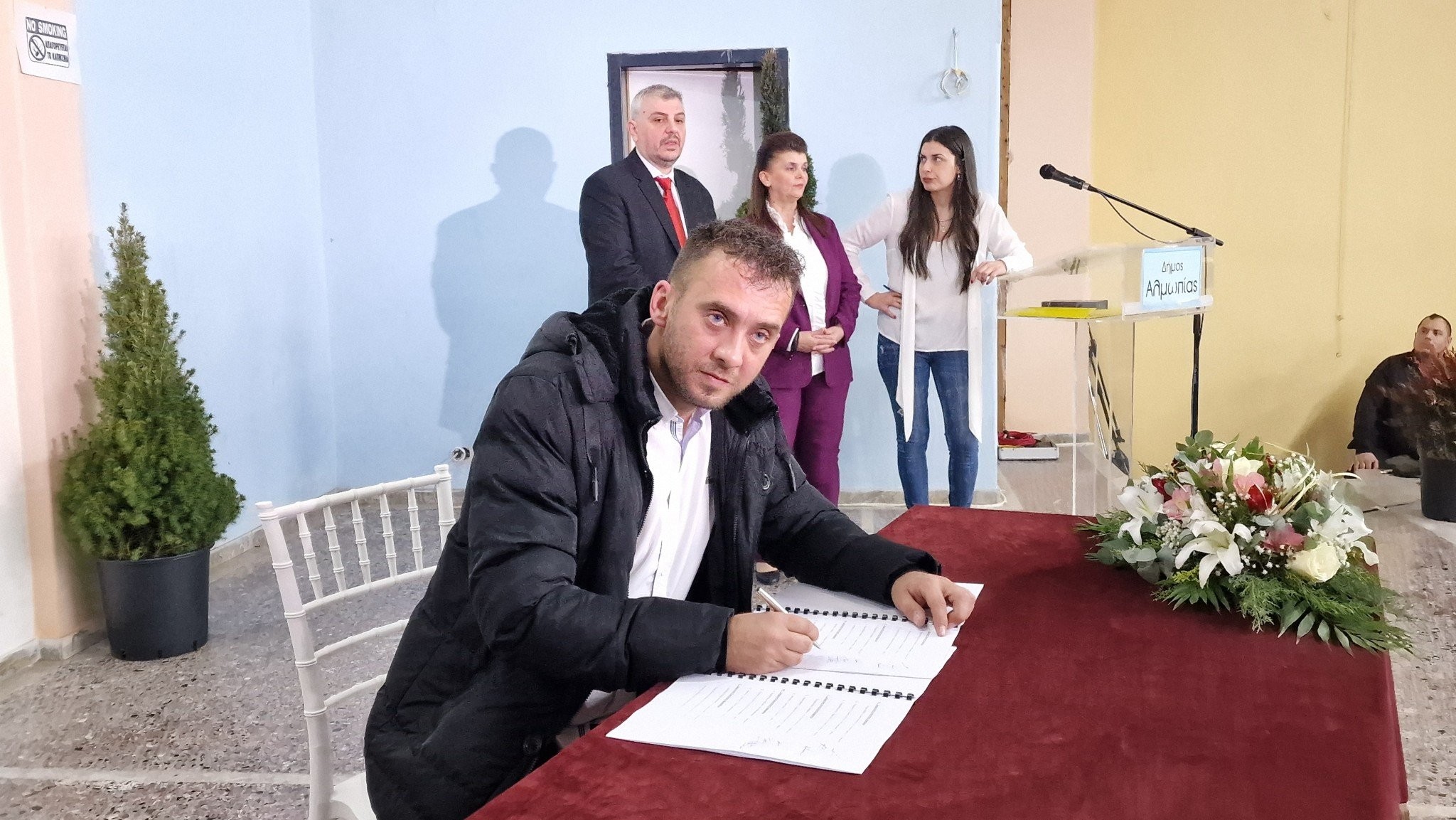 Χαμόγελα και αισιοδοξία στην ορκομωσία της Δημοτικής αρχής Αλμωπίας