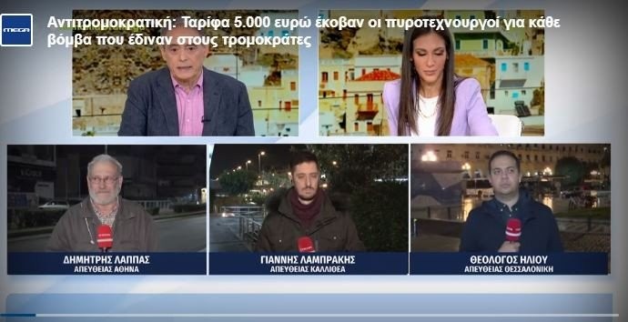 Ταρίφα 5.000 ευρώ για κάθε βόμβα από τους πυροτεχνουργούς – Ο φάκελος της Θεσσαλονίκης θα τίναζε όλο τον όροφο στον αέρα