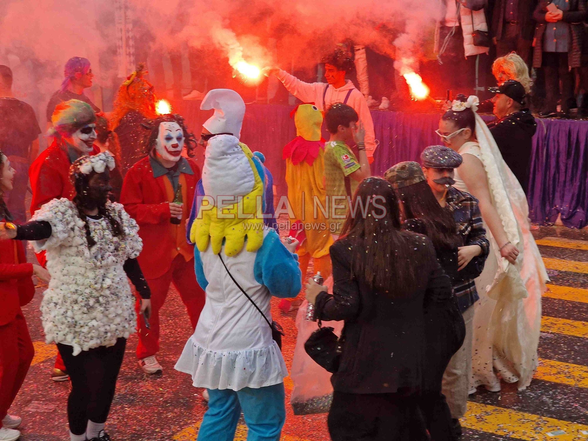 Καρναβαλική παρέλαση Σκύδρας: αν και «χαλαζοχτυπημένη» απέδωσε καρπούς και κέφι (βίντεο/φωτο)