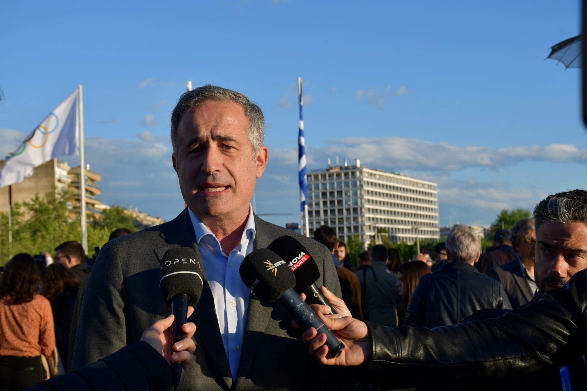 Δήλωση ΥΜΑΘ Στάθη Κωνσταντινίδη στην τελετή υποδοχής της Ολυμπιακής Φλόγας στη Θεσσαλονίκη