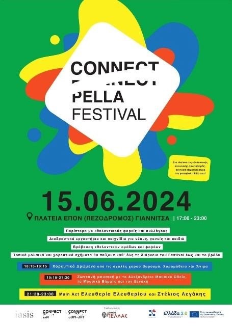 Δήμος Πέλλας - CONNECT PELLA FESTIVAL στα Γιαννιτσά το Σάββατο