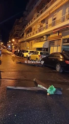 Μπουρίνι στην Ημαθία: Έπεσαν δέντρα, ξεριζώθηκαν και στέγες από τους ανέμους