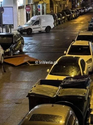 Μπουρίνι στην Ημαθία: Έπεσαν δέντρα, ξεριζώθηκαν και στέγες από τους ανέμους