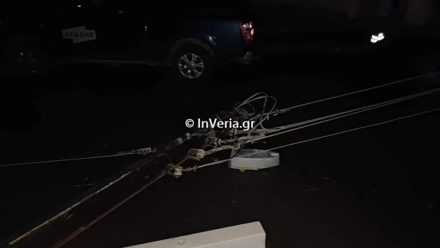 Μπουρίνι στην Ημαθία: Έπεσαν δέντρα, ξεριζώθηκαν και στέγες από τους ανέμους