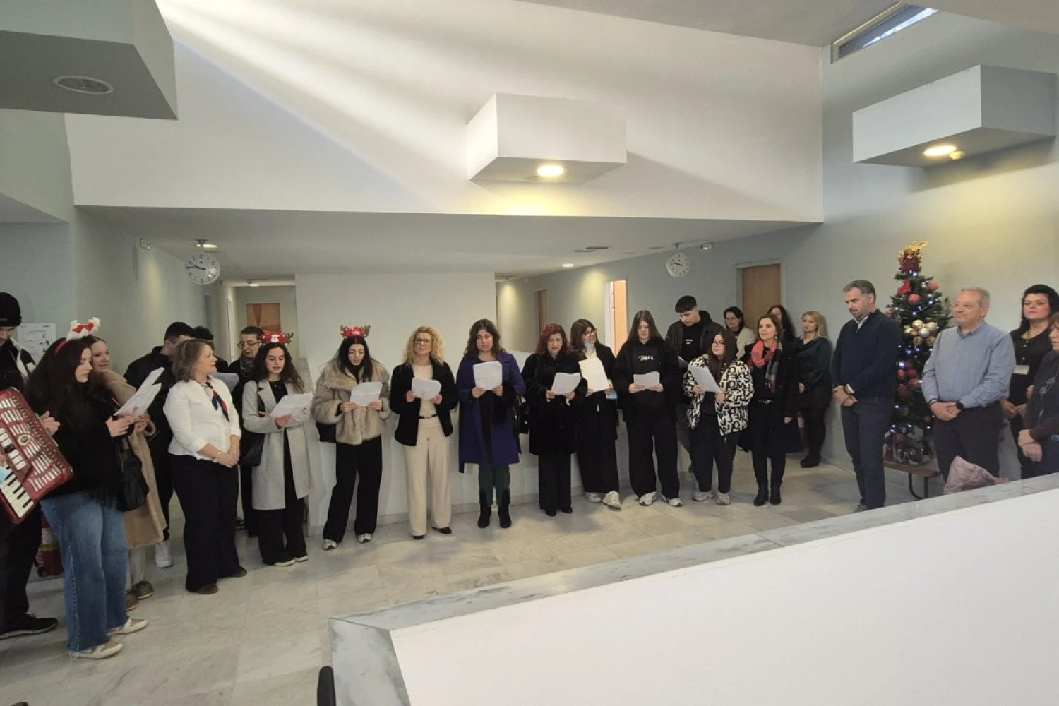 Χριστουγεννιάτικα κάλαντα στο Γενικό Νοσοκομείο Έδεσσας από τη ΣΑΕΚ