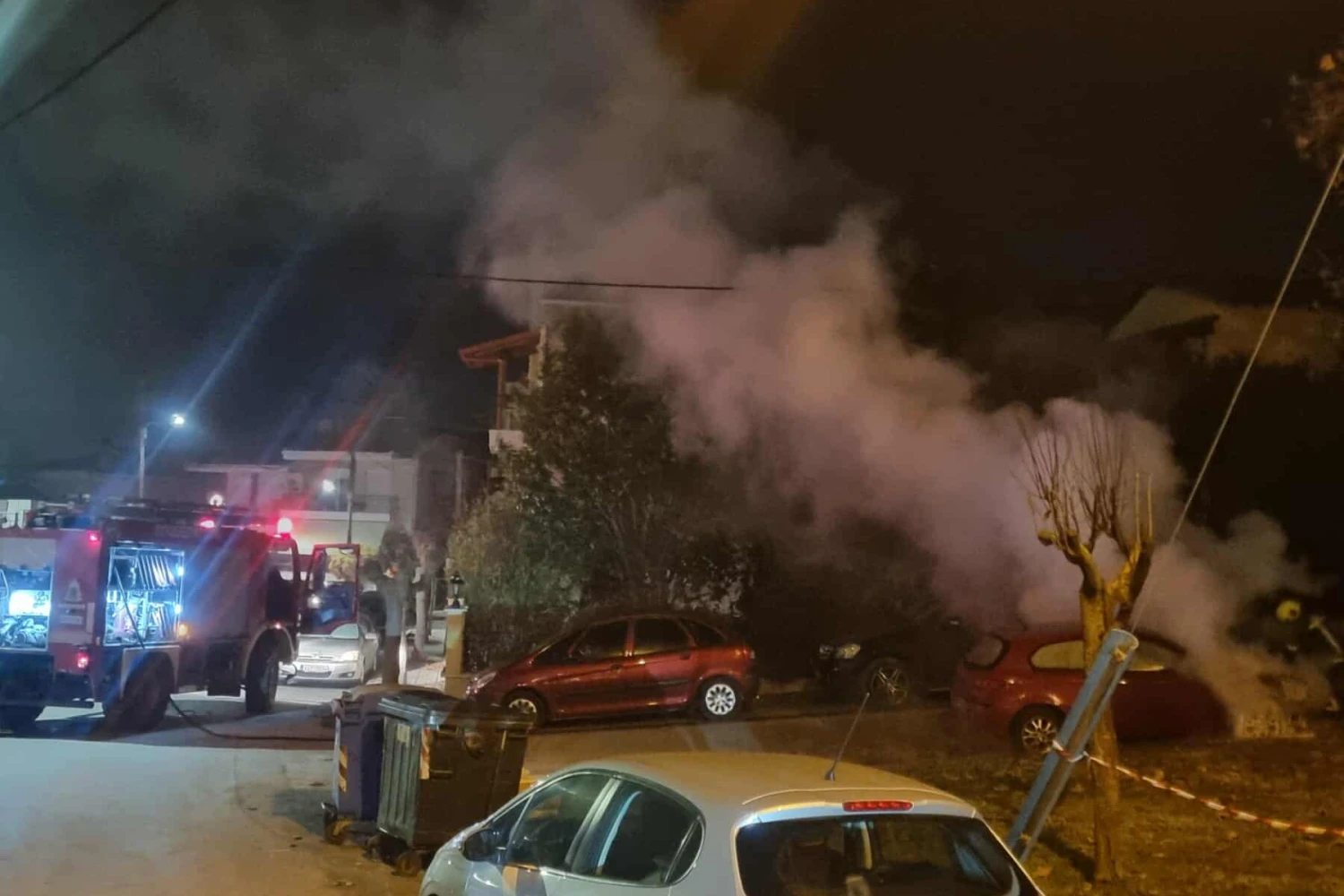 Γιαννιτσά: Αυτοκίνητο στις φλόγες κοντά στην περιοχή των Σφαγείων (φώτος)