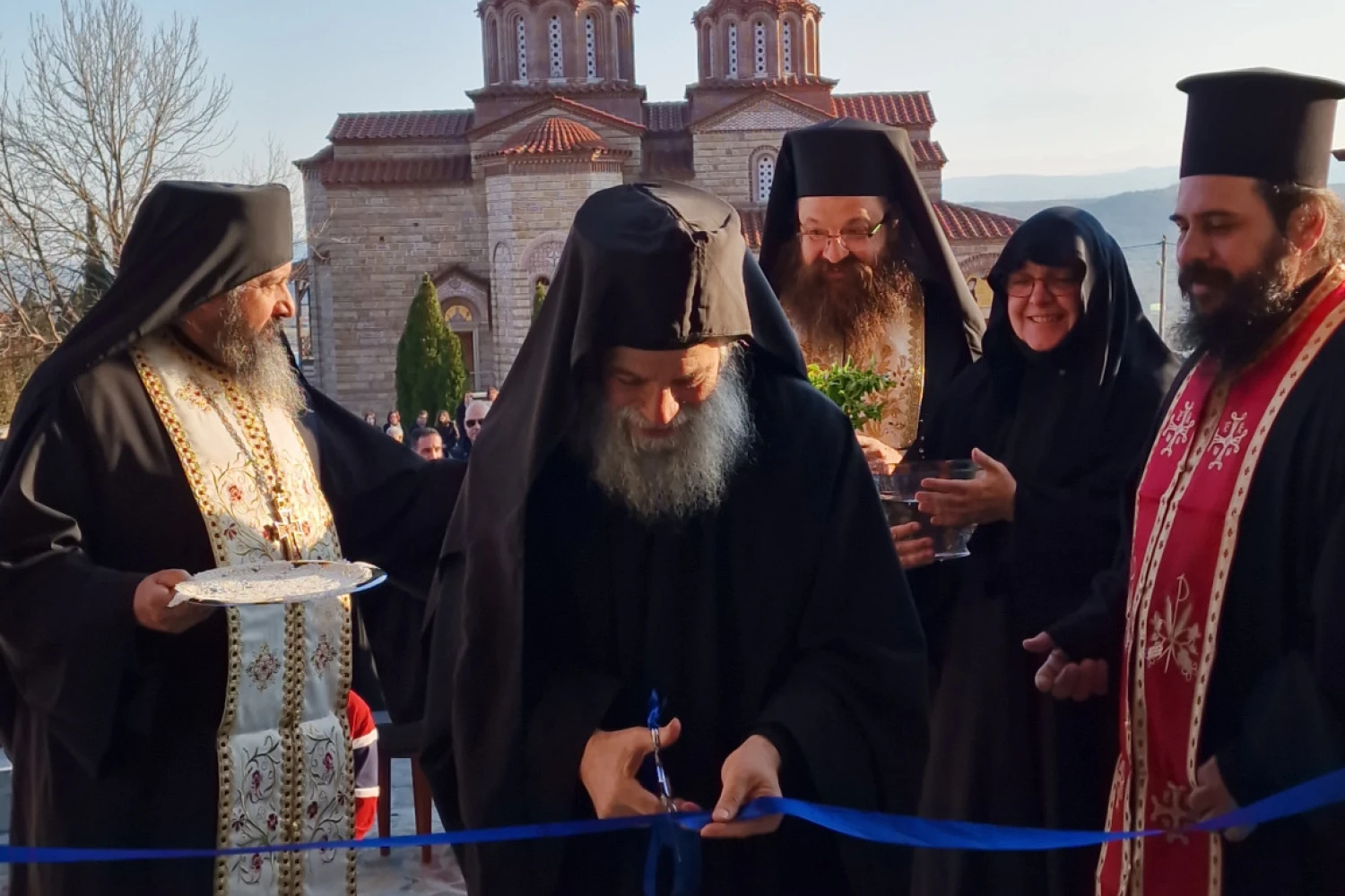 Εγκαίνια του νέου Συνοδικού στην Ιερά Μονή Αγίου Ιλαρίωνος Προμάχων ανήμερα της Κυριακής της Ορθοδοξίας