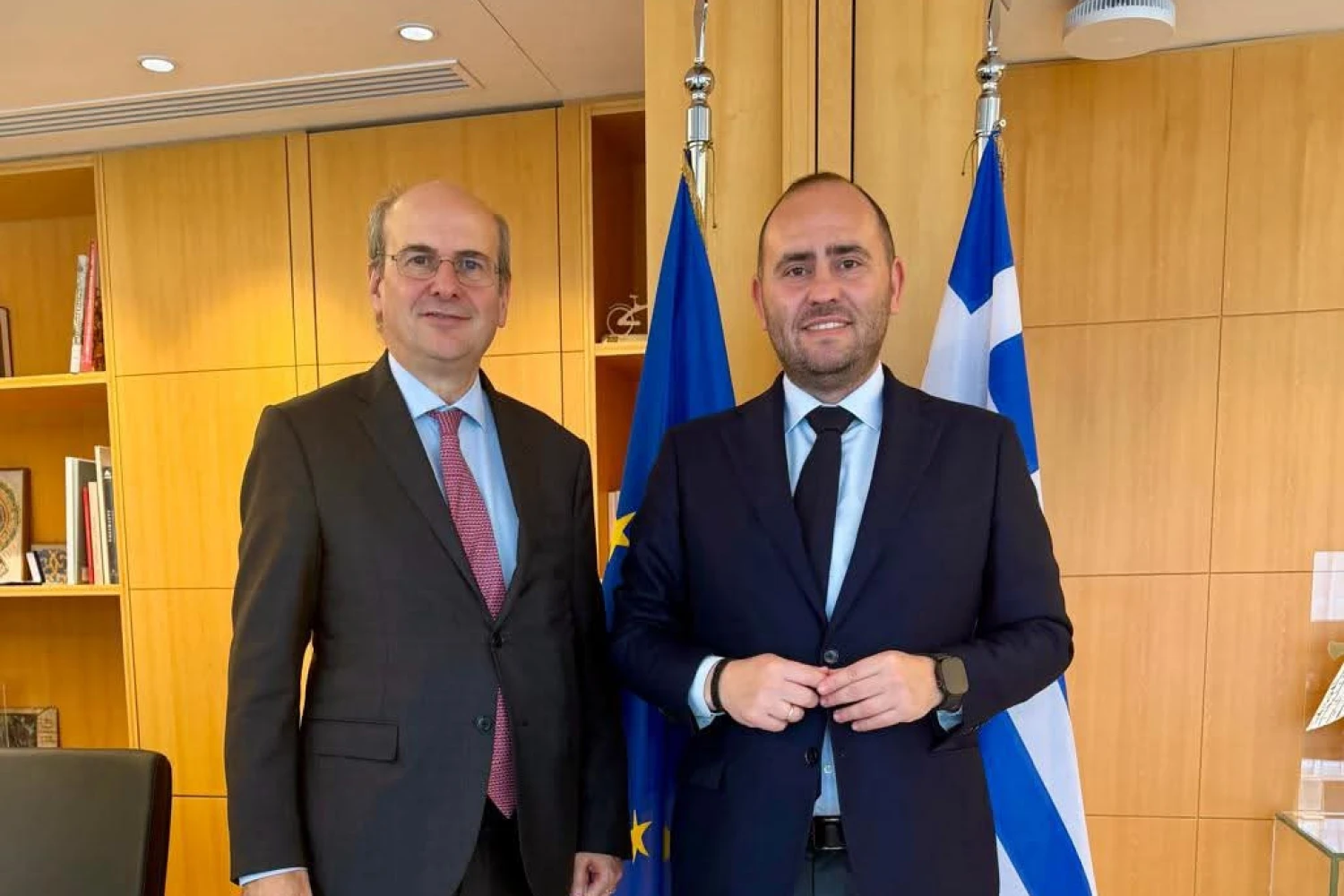 Συνάντηση Λάκη Βασιλειάδη με τον αντιπρόεδρό της Κυβέρνησης