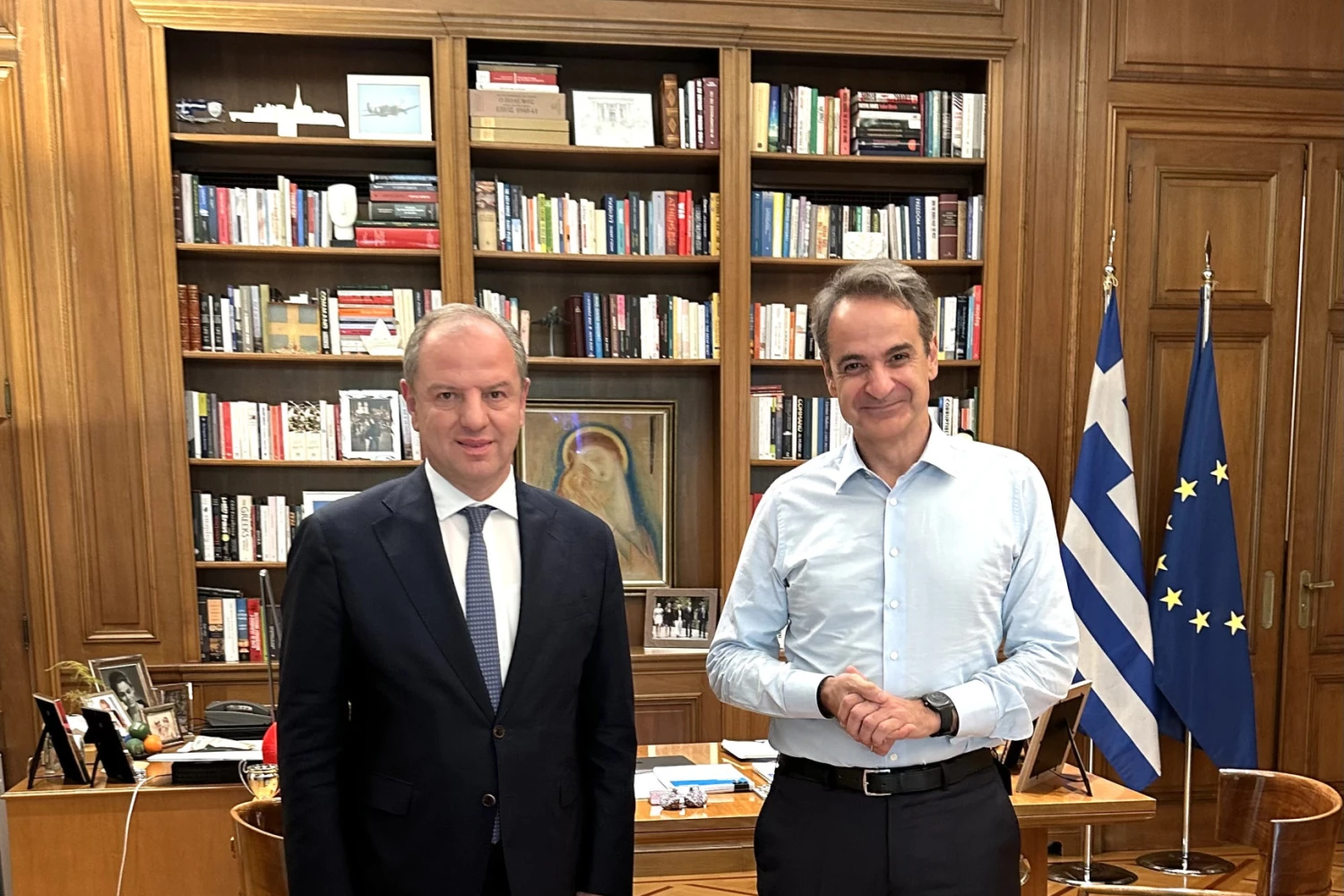 Συνάντηση του Διονύση Σταμενίτη με τον Πρωθυπουργό Κυριάκο Μητσοτάκη