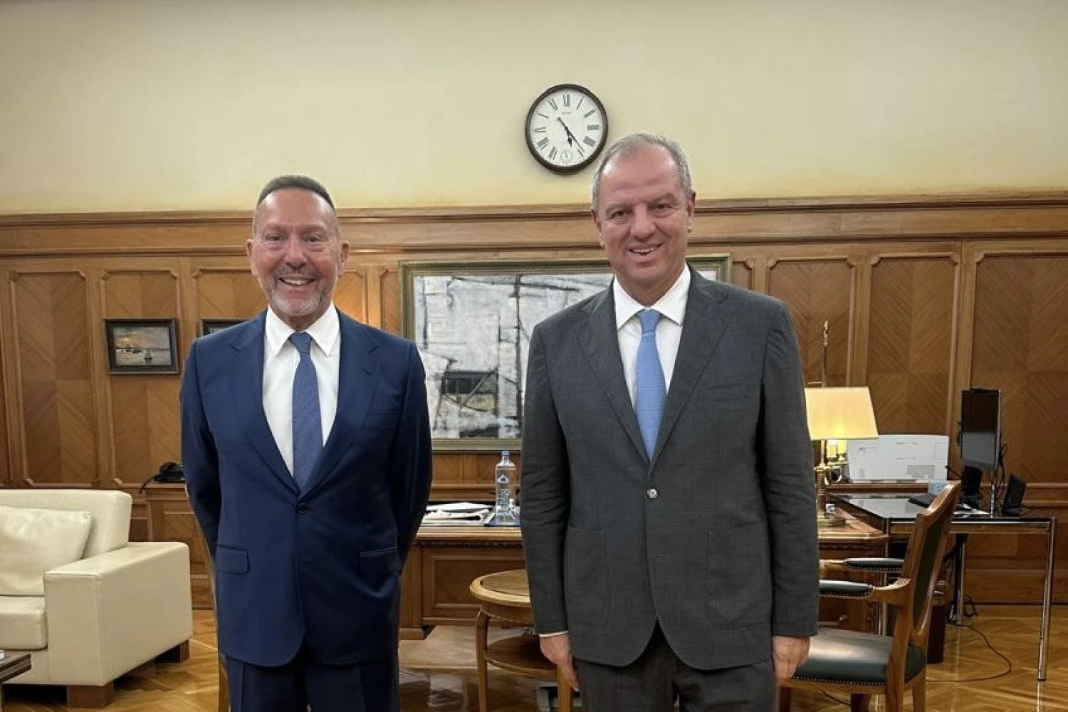 Συνάντηση του Διονύση Σταμενίτη με τον Διοικητή της Τράπεζας της  Ελλάδος
