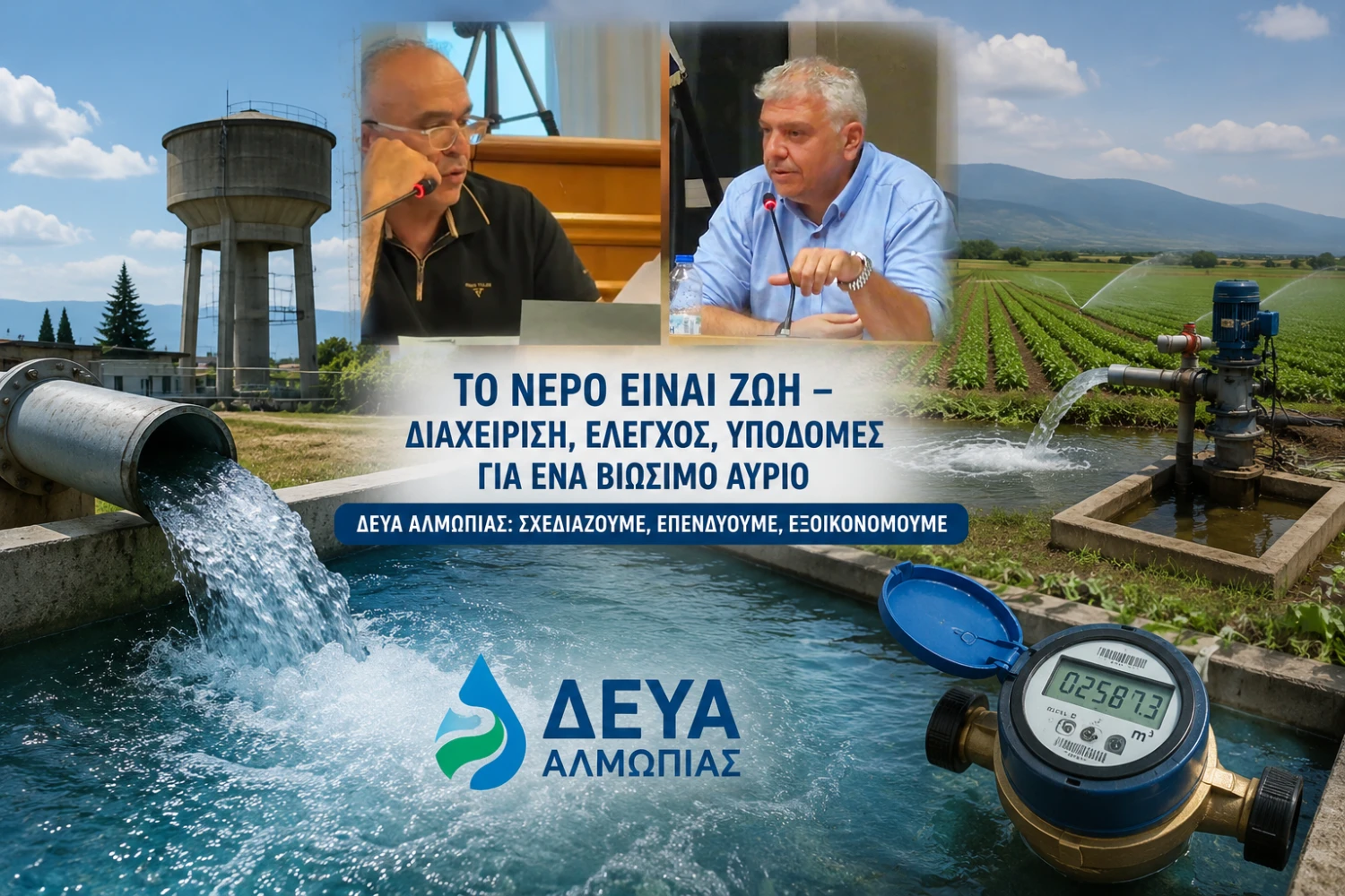 ΔΕΥΑ Αλμωπίας: Οι δύσκολες αποφάσεις για την επόμενη ημέρα – Βιωσιμότητα, χρέη και το στοίχημα του νερού