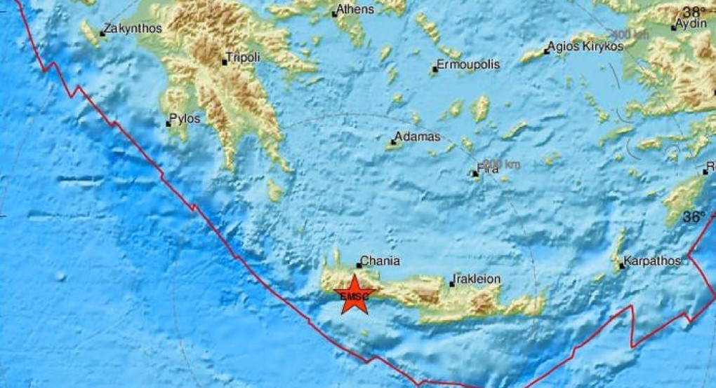 Ισχυρός σεισμός τώρα στην Κρήτη