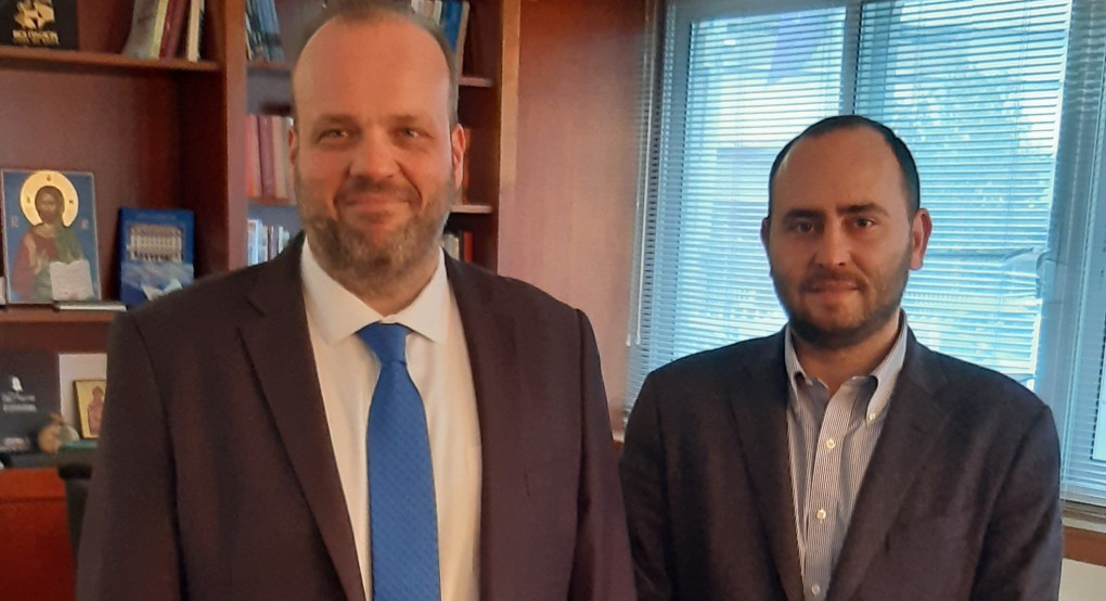 Επίσκεψη του Βουλευτή Πέλλας Λάκη Βασιλειάδη στο γραφείο του Διοικητή του ΟΑΕΔ Σπύρου Πρωτοψάλτη